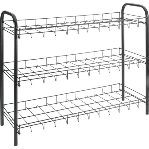 Metaltex Shoe Schoenenrek 3 Etages 64x23x59 cm Zwart
