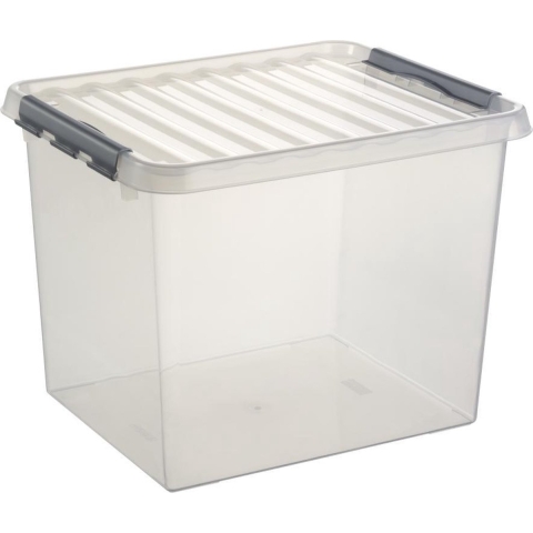 Sunware Q-Line Opbergbox 52L Transparant/Grijs