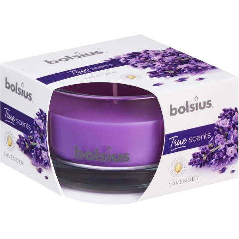 Bolsius True Scents Geurkaars in Glas Lavendel 5 cm Paars 6 Stuks