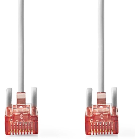 Nedis CCGL85200GY200 Cat6 Netwerkkabel Rj45 Male Rj45 Male U/utp 20.0 M Rond Pvc Grijs Label