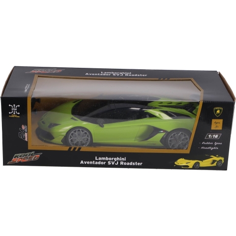 RC Lamborghini Aventador SVJ Roadster 1:16 + Licht Neon Groen