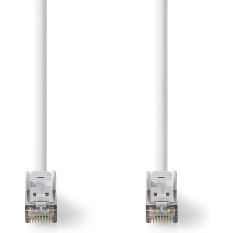 Nedis CCGL85520WT100 Cat 8.1 Netwerkkabel S/ftp Rj45 Male Rj45 Male 10.0 M Rond Lszh Wit Label