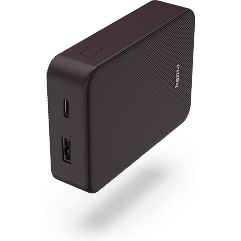 Hama Power Pack Colour 10 10000mAh 2 Uitgangen: USB-C USB-A Pruim
