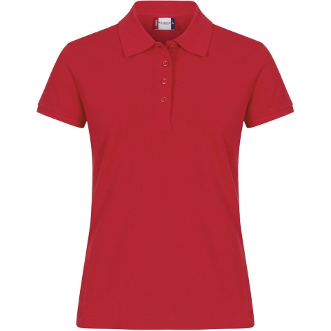 Clique 028261 Heavy Premium Polo Ladies - Rood - XL