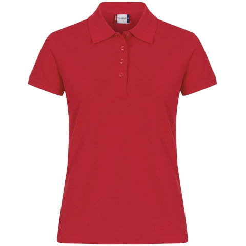 Clique 028261 Heavy Premium Polo Ladies - Rood - XXL