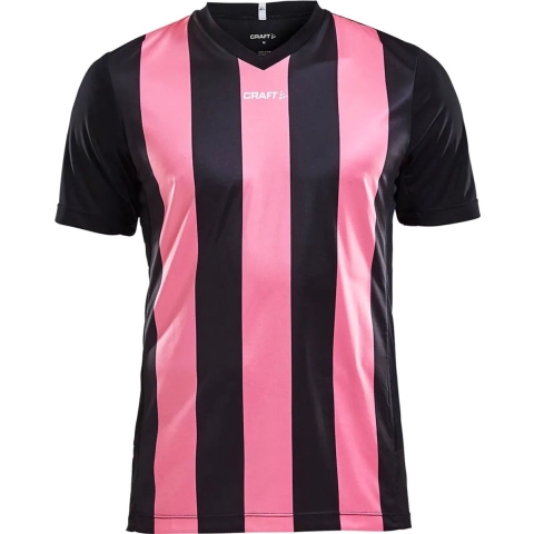 Craft 1905562 Progress Stripe Jersey M - Black/Pop - M