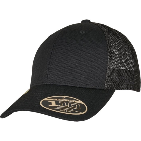 Flexfit FX110RA 110 Recycled Alpha Shape Trucker Cap - Black - One Size