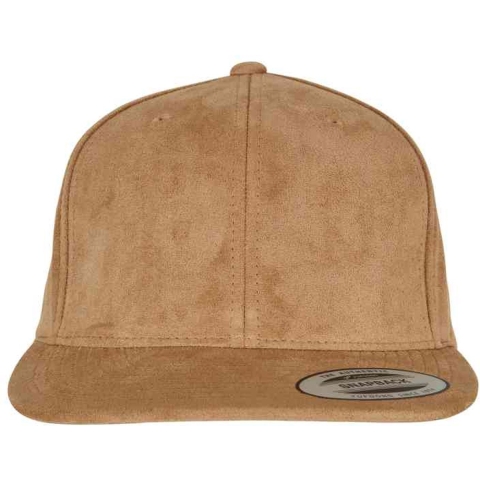 Flexfit FX6089SU Suede Leather Snapback - Khaki - One Size