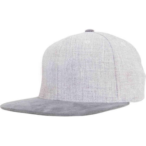 Flexfit FX6089VM Melange Velour Snapback - Grey/Grey - One Size