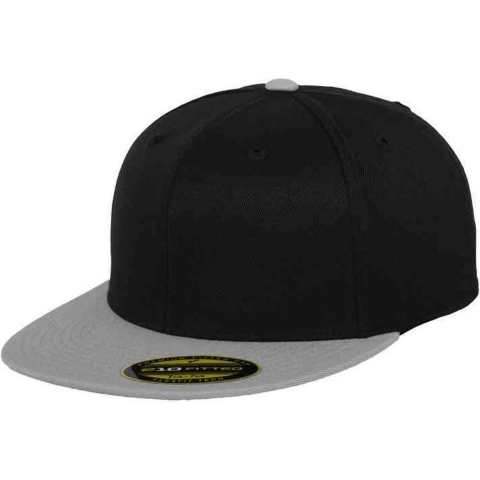 Flexfit FX6210T Premium 210 Fitted 2-Tone - Black/Grey - L/XL (7 1/4 - 7 5/8)