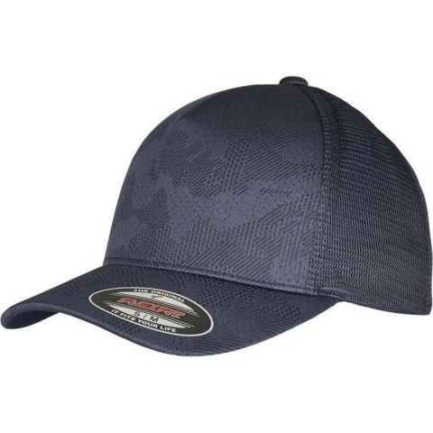 Flexfit FX6277JC Flexfit Jaquard Camo Cap - Navy - S/M