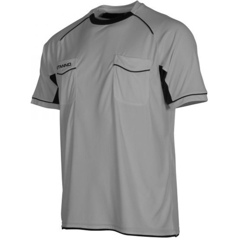 Stanno 429001 Bergamo Referee Shirt k.m. - Grey-Black - XXL