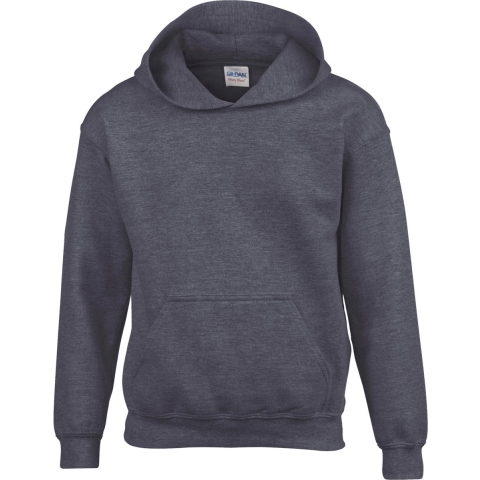 Gildan G18500K Heavy Blend™ Youth Hooded Sweatshirt - Dark Heather - S (116/128)