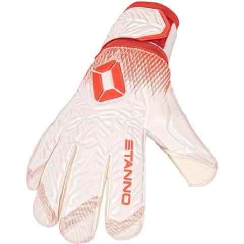 Stanno 480250 Ultimate Grip JR III Goalkeeper Gloves - White-Red - 5