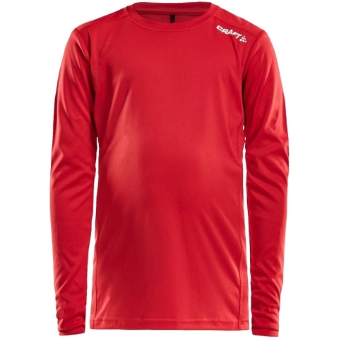 Craft 1907366 Rush LS Tee JR - Bright Red - 110/116