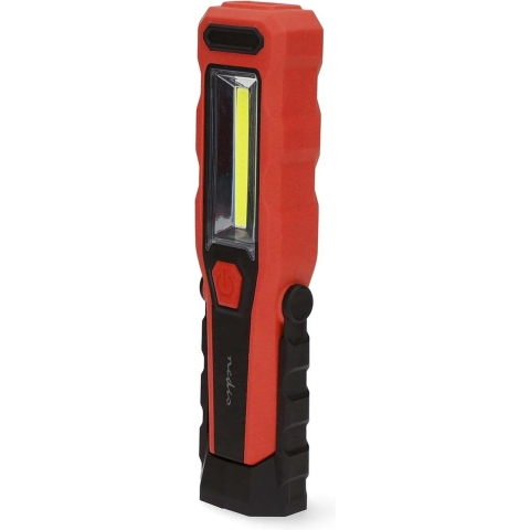 Nedis Werklamp | 4 W | Batterij Gevoed | 5 V DC | Ingebouwde Lithium-Ion | Oplaadbaar | Lichtduur: 5 u | 300 lm | Lichtbereik: 20 m - LWORR05RD