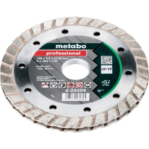 Metabo Accessoires Diamant freesschijf | Ø 125x7x22,23 mm | "PROFESSIONAL" | "UP-TP" - 624304000