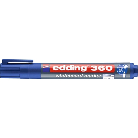Edding Whiteboardmarker | blauw | streepbreedte 1,5-3 mm ronde punt | 10 stuks - 4-360003 4-360003