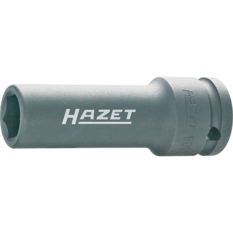 HAZET Krachtdopsleutel 901SLG-17 · 1/2 inch (12,5 mm) vierkant hol · Buiten-zeskant-tractieprofiel · SW 17 mm