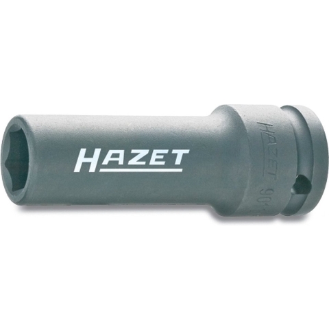 HAZET Krachtdopsleutel 902SLG-17 · 1/2 inch (12,5 mm) vierkant hol · Buiten-zeskant-tractieprofiel · SW 17 mm