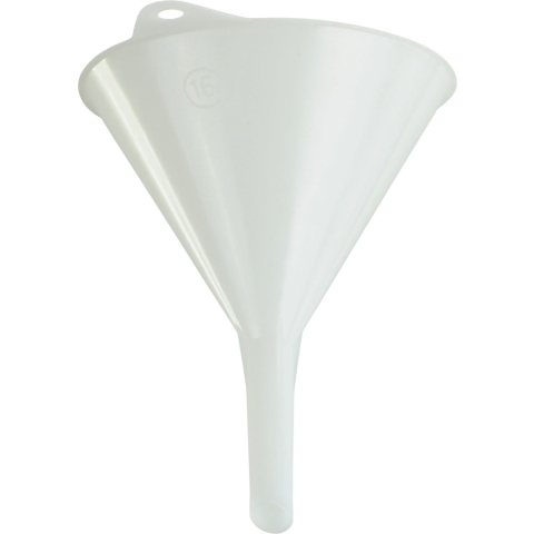 Hunersdorff Trechter | d. 164/17 mm | hoogte 198 mm | hogedruk-polyethyleen natuur | 12 stuks - 950700 950700