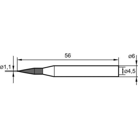 Ersa Soldeertip | potloodtip | breedte 1,1 mm | 0162 BD/SB | 2 stuks - 0162BD/SB 0162BD/SB