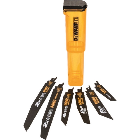 DeWalt Accessoires 6-delige set 2X BiM reciprozaagbladen (1x DT2300L-QZ, 1x DT2307L-QZ, 1x DT2315L-QZ, 1x DT2301L-QZ, 1x DT2308L-QZ, 1x DT2407L-QZ) -