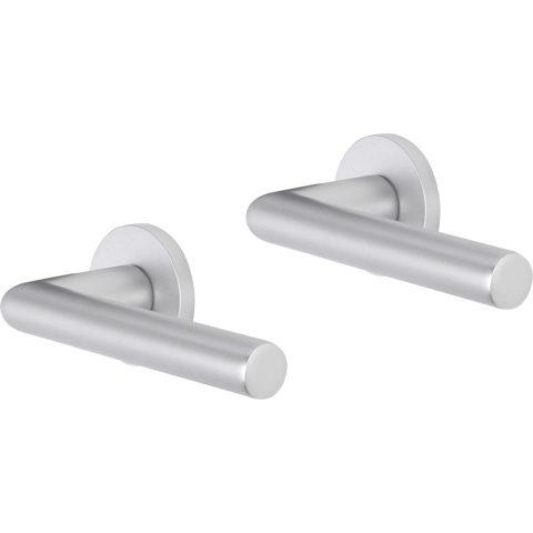 Impresso Deurkruk London Aluminium op rond rozet