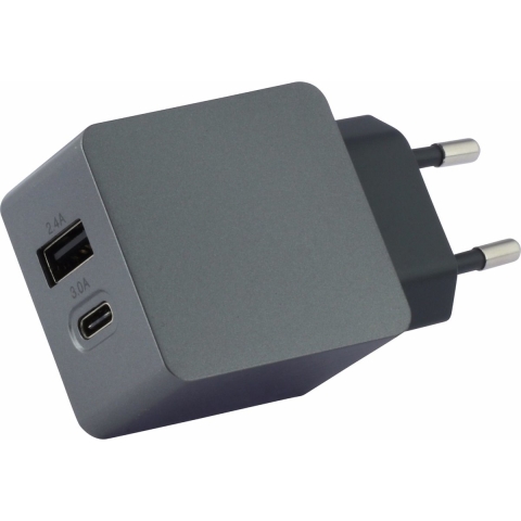 GP Usb-c + Usb Wandlader Grijs