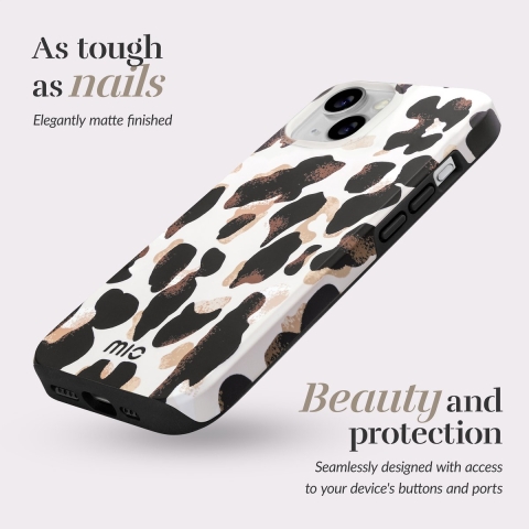 MIO By Mobilize Magsafe Compatible Telefoonhoesje Voor Apple Iphone 16 Pro Max Leopard