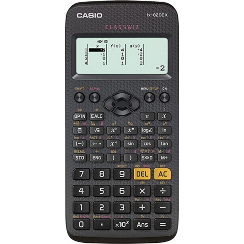 Casio FX-82DEX Schoolrekenmachine Zwart Aantal displayposities: 12 werkt op batterijen (b x h x d) 77 x 14 x 166 mm