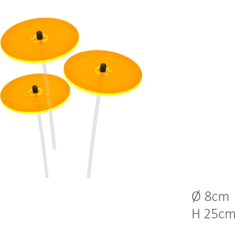 3 stuks! Zonnevangers Geel klein 25x8 cm Cazador Del Sol - Cazador del sol