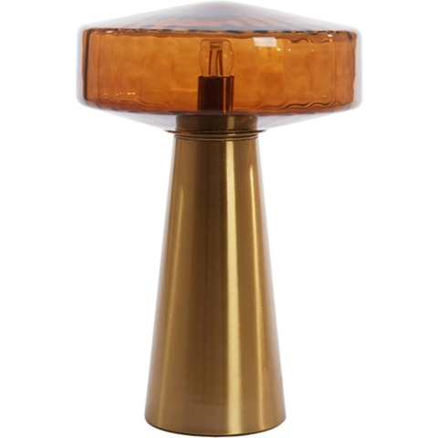 vtwonen Tafellamp Pleat - Bruin - Ø30cm