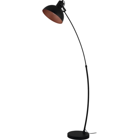 EGLO Jaafra Vloerlamp - E27 - 158 cm - Zwart|Koper