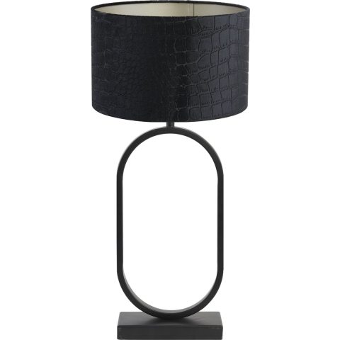 Light & Living Tafellamp Jamiri|Praya Zwart|Zwart - Ø30x67cm