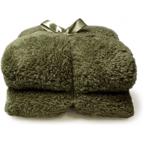 Unique Living - Teddy Plaid 150x200cm Winter Green