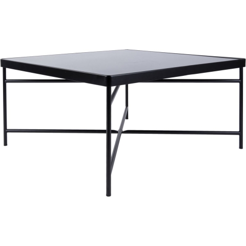 Leitmotiv Salontafel Smooth - Large - Vierkant Mat Zwart - 80x80x40cm