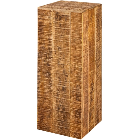 SVJ Zuil Rechthoekig - 27 x 27 x 73 cm - Hout - Bruin