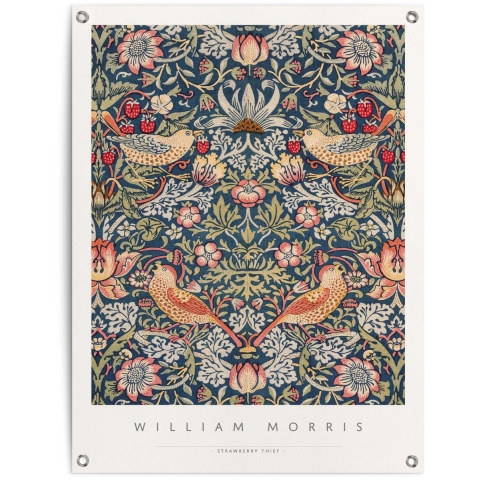 Reinders - William Morris Strawberry thief - Tuinposter 80x60cm