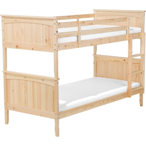 Beliani - ALBON - Stapelbed - Lichte houtkleur - Dennenhout