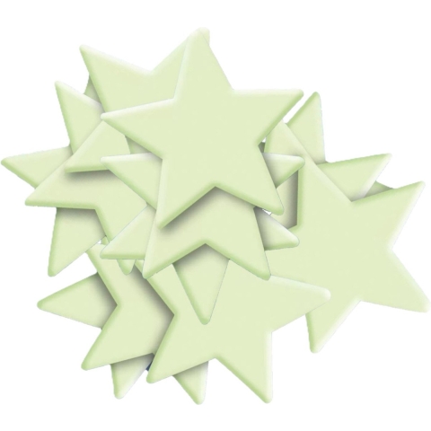 Sterrenhemel stickers glow in the dark - Dia 8 cm - 30x stuks - Lichtgevende stickers - kinderkamer -
