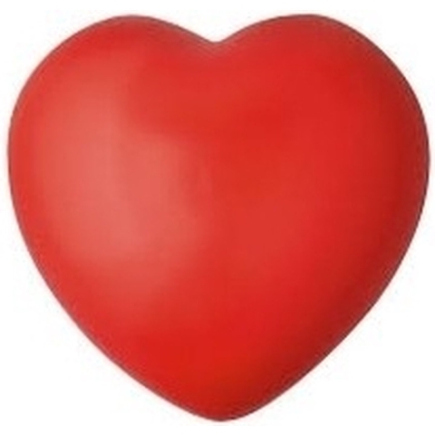 Stressbal hartje - 10x - rood - 7 cm - knijpbal - verbeter de focus -