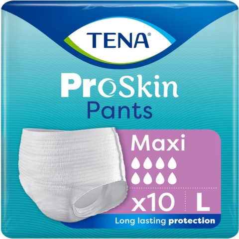4x TENA Proskin Pants Maxi L 10 stuks