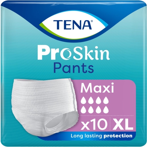 4x TENA Proskin Pants Maxi XL 10 stuks