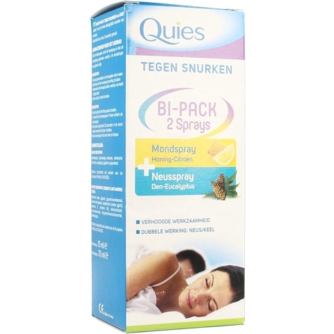 Quies Bi-Pack tegen Snurken | 15 + 70 ml
