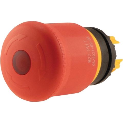 Eaton M22-PVLT Noodstop-paddenstoelknop IP67/IP69 1 stuk(s)