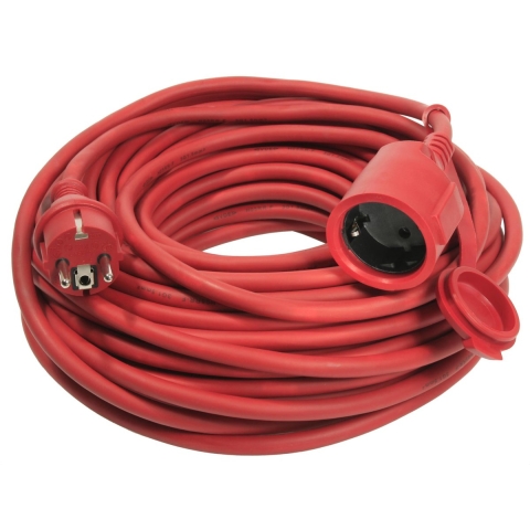 AS Schwabe 60262 Stroom Verlengkabel Rood 20.00 m H05RR-F 3G 1,5 mm²