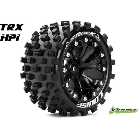 Louise ST-ROCK Soft banden op 2.8" Velgen Zwart - 1/2" Offset - Hex 12mm