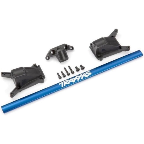 Chassis brace kit, blue (fits Rustler 4X4 and Slash 4X4 equipped with Low-CG chassis) (TRX-6730X)
