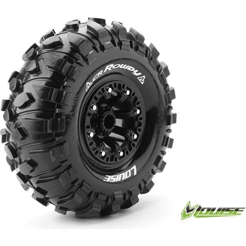 Louise CR-ROWDY Banden Set - Super Soft - 2.2" Velgen Zwart - Hex 12mm